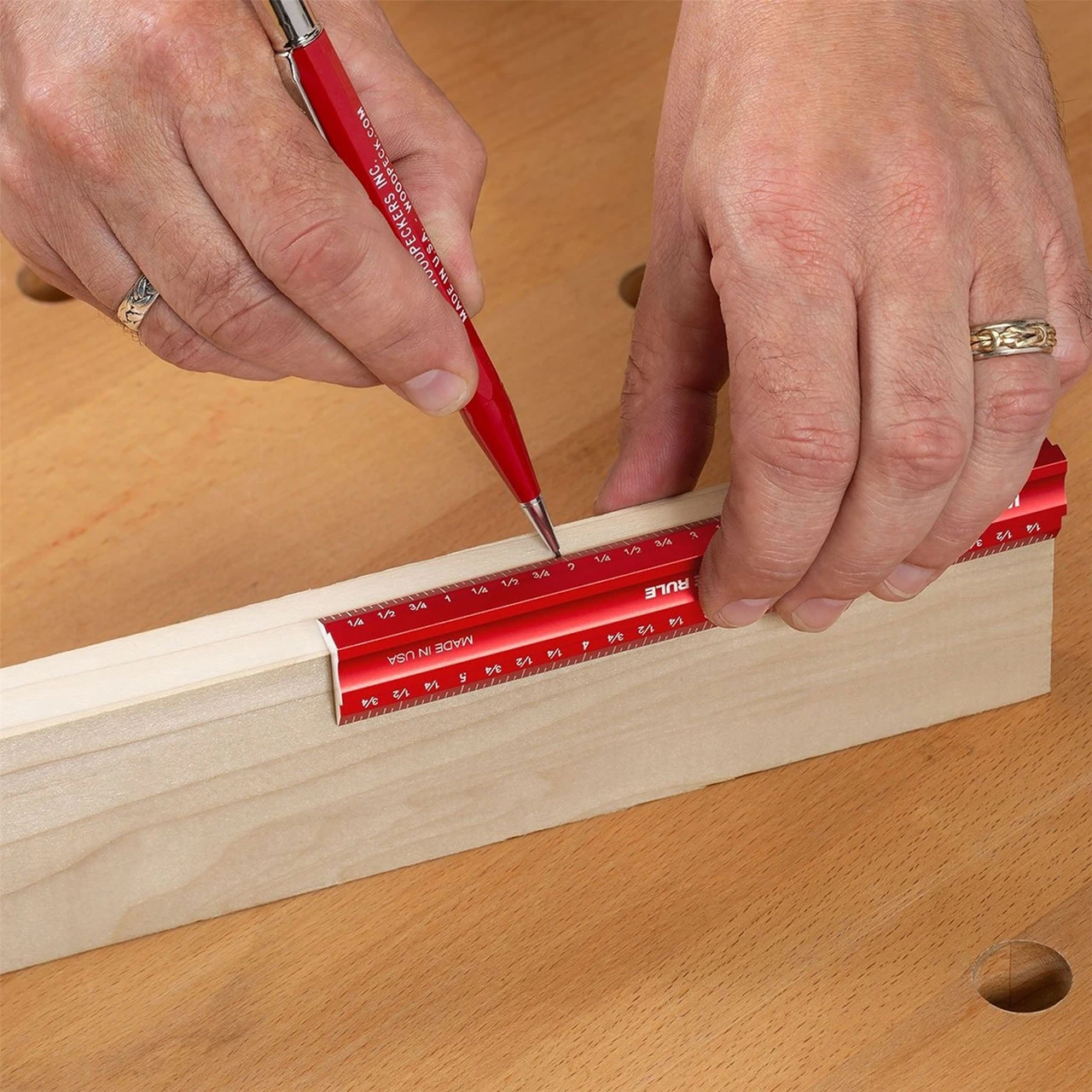 Woodpeckers Woodworking Edge Rule 300mm 4 Woodpeckers Woodworking Edge Rule 300mm - Image 2