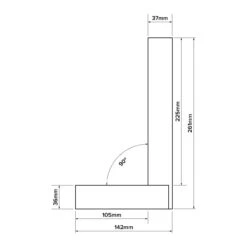 Verum Precision Engineer's Square - 225mm (9") 7 Verum Precision Engineer's Square - 225mm (9") -Carpentry Tool Shop 24b489a1 086a 48e3 930f 4c7c3213cb6d 69677.1706621348