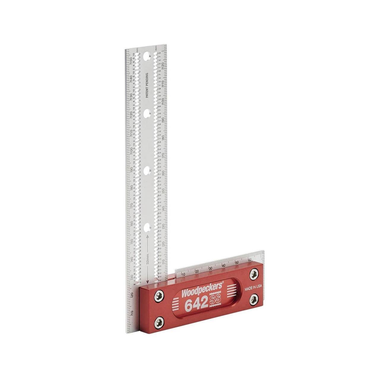 Woodpeckers Stainless Steel Square 150mm - Model 642 4 Woodpeckers Stainless Steel Square 150mm - Model 642 - Image 2