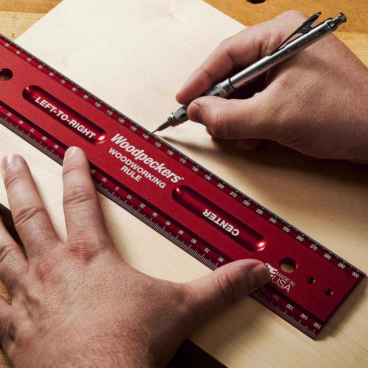 Woodpeckers Woodworking Rule 300mm 5 Woodpeckers Woodworking Rule 300mm - Image 3